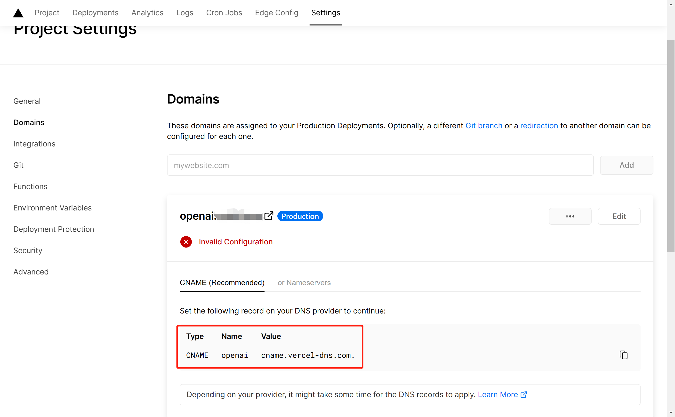 DNS Config