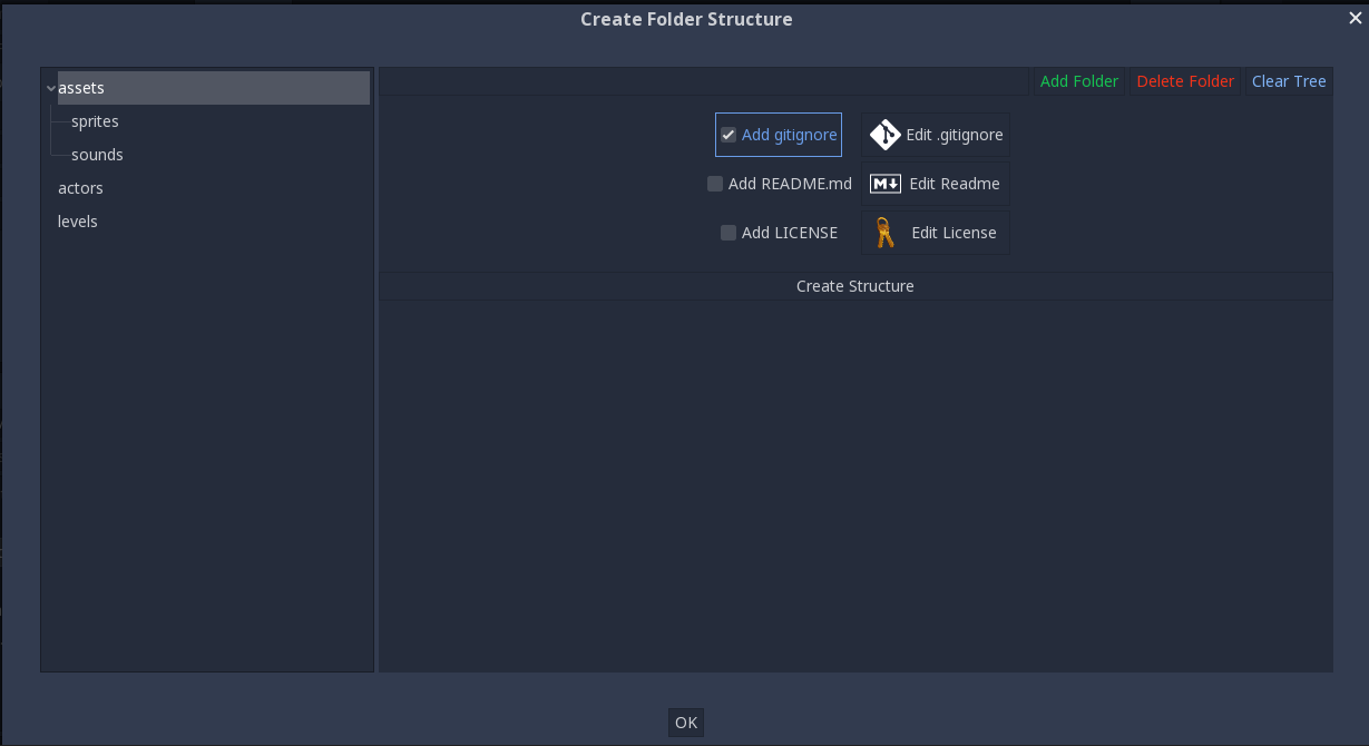 Create Folder Structure