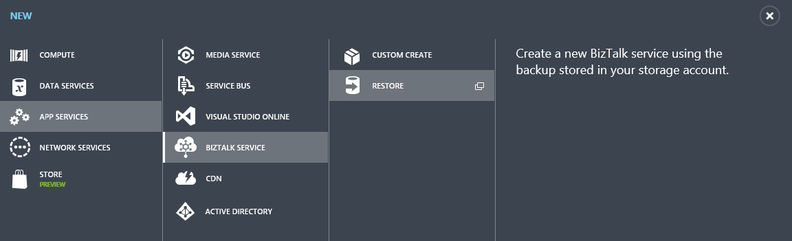 Restore a backup