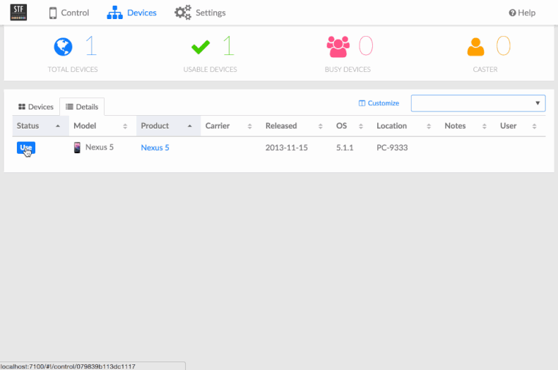 Super short screencast showing usage