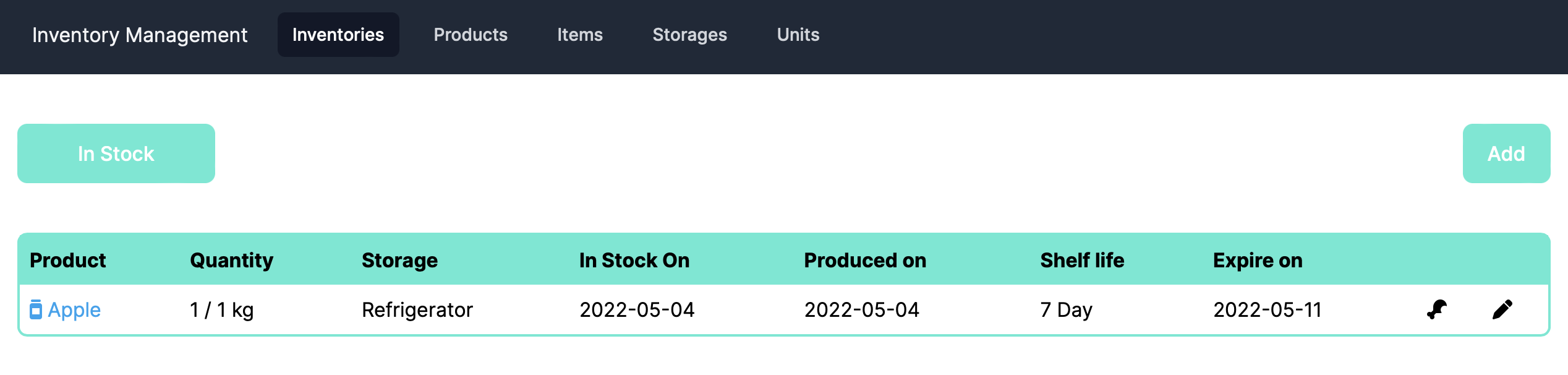 Inventories desktop