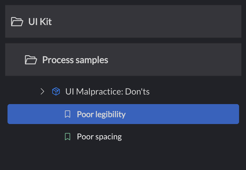 Nested folders