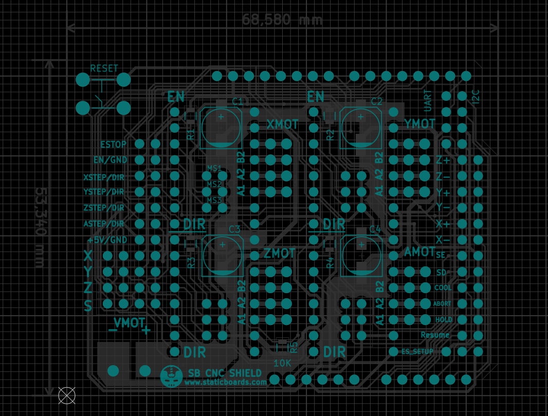 staticboards Arduino CNC shield