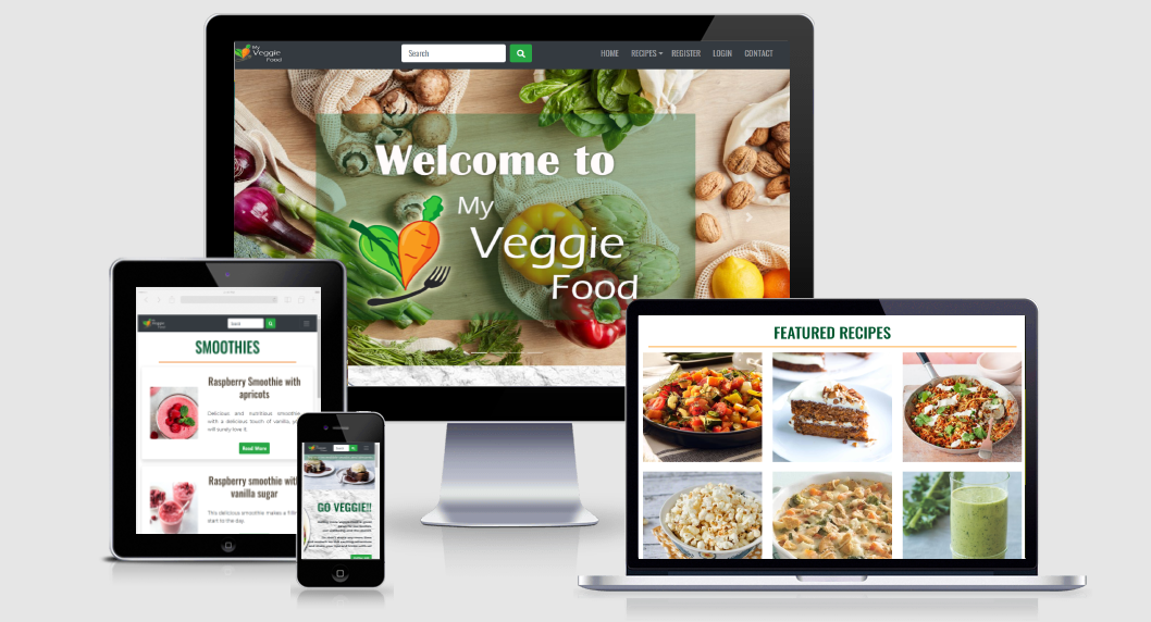 My Veggie Food Website