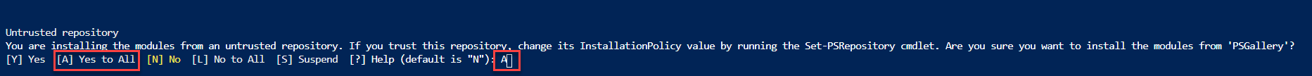 The Azure Cloud Shell window is displayed with a sample of the output from the preceding command.