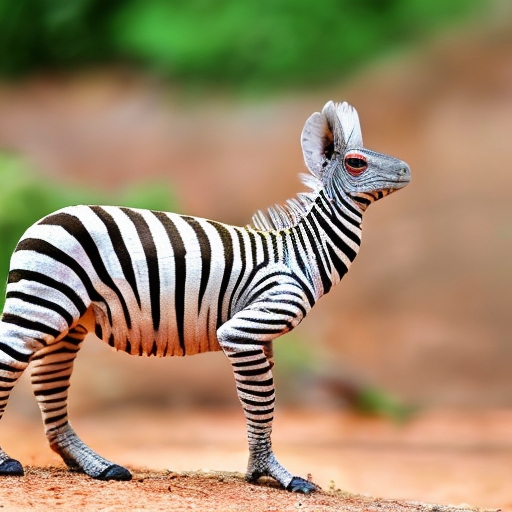 a zebra chameleon