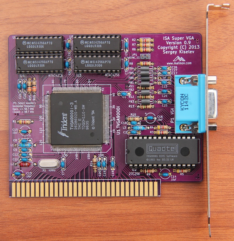 ISA SVGA V0.9 Assembled Board