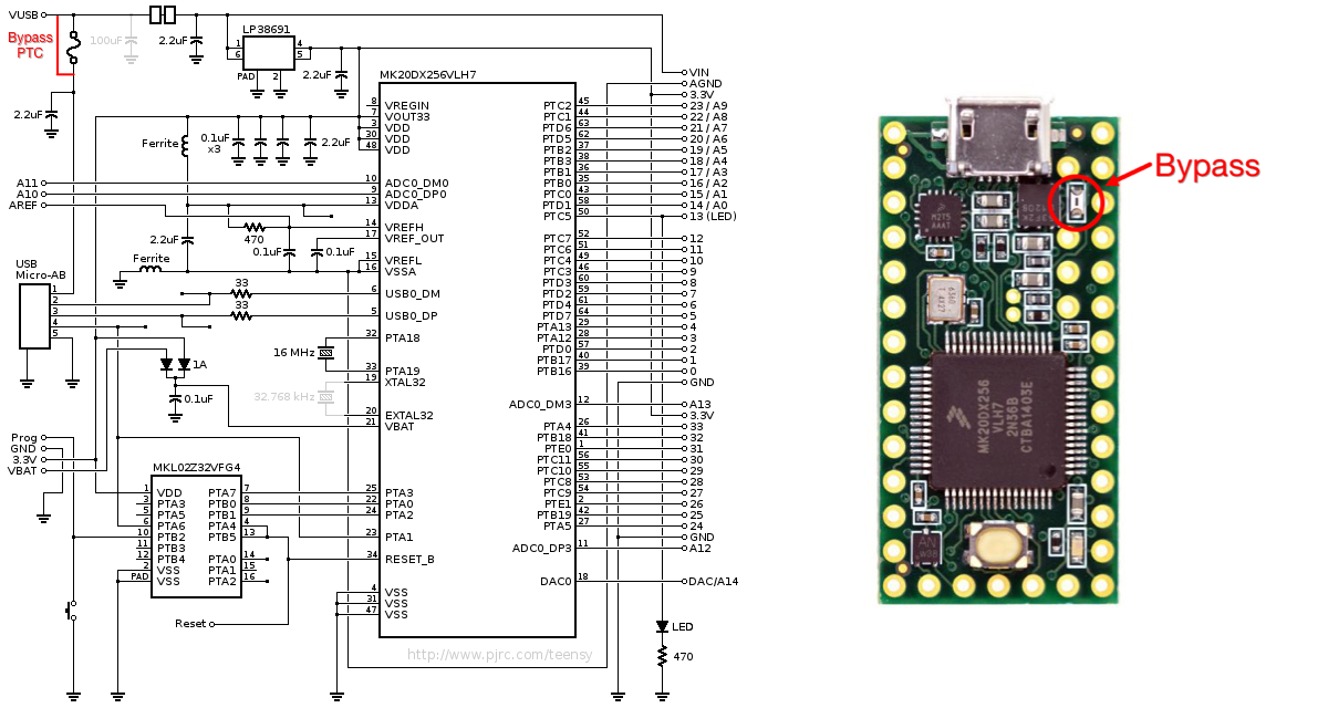 Teensy 3.2 Modification