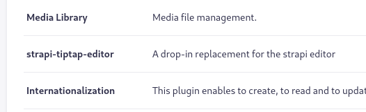 Strapi plugin page