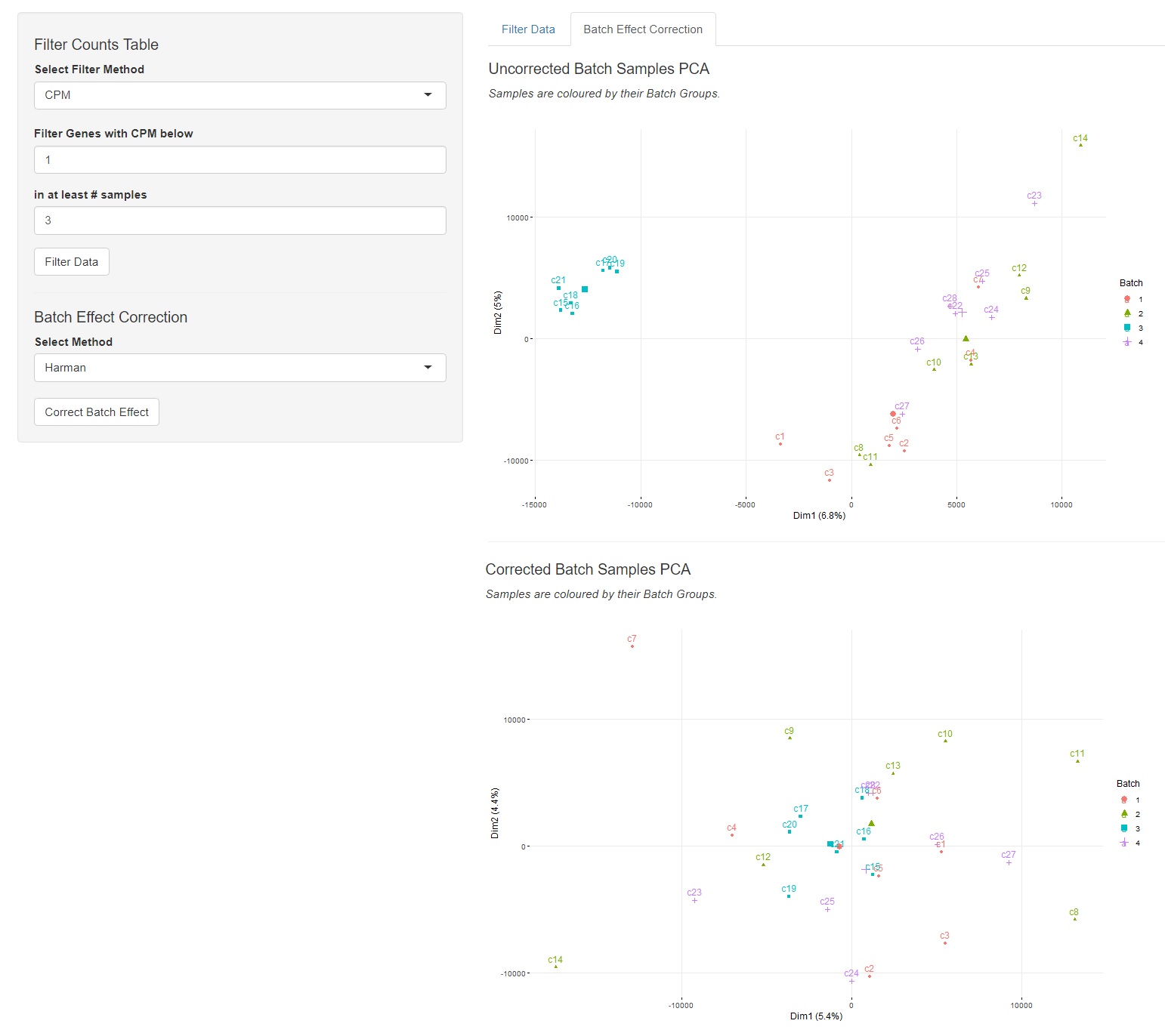 BingleSeq Bulk RNA-Seq Batch Correction