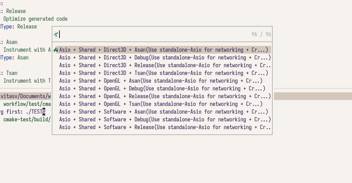 cmake variants example