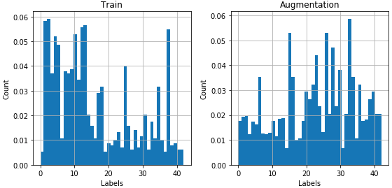 Label distribution after augmentation