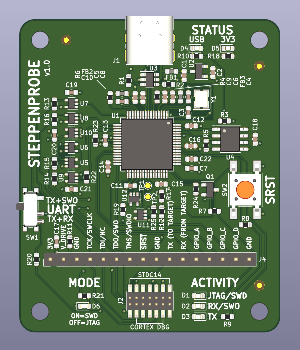 PCB top view