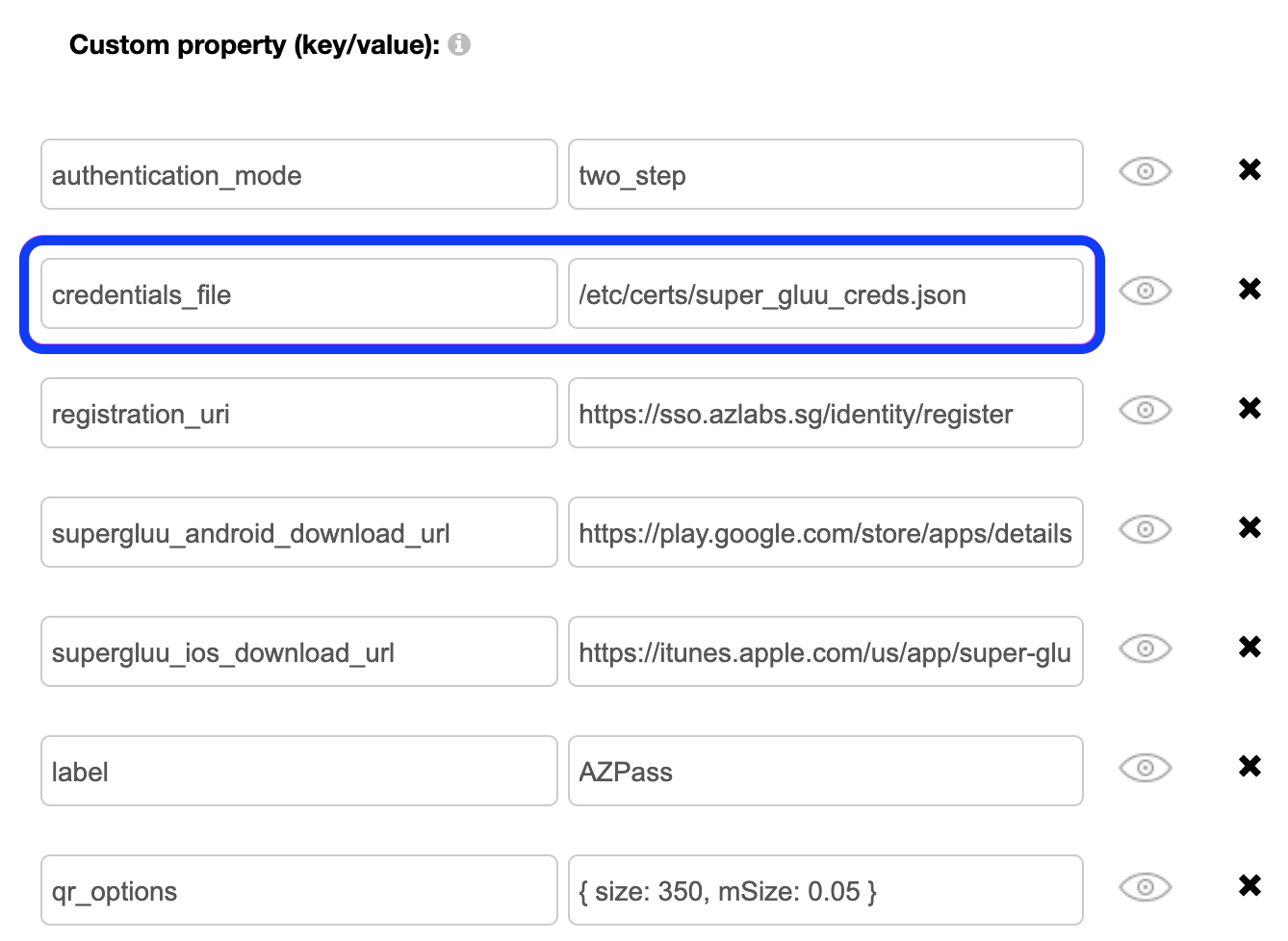 Super Gluu configuration (old)