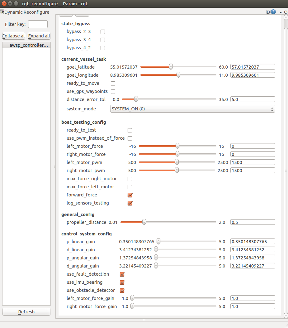 Reconfigure GUI