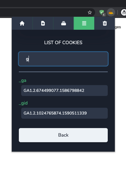 list of cookies