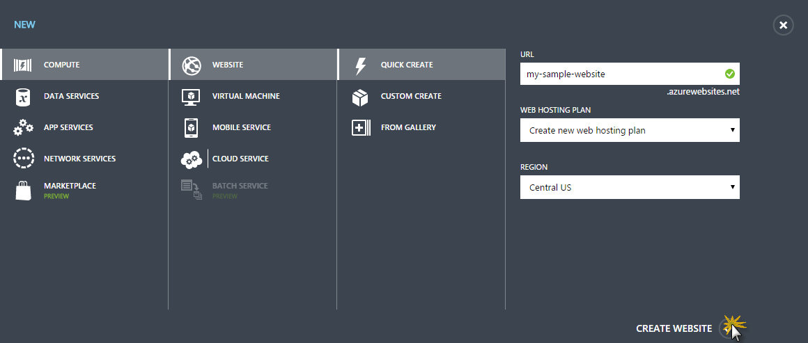 Creating the Website