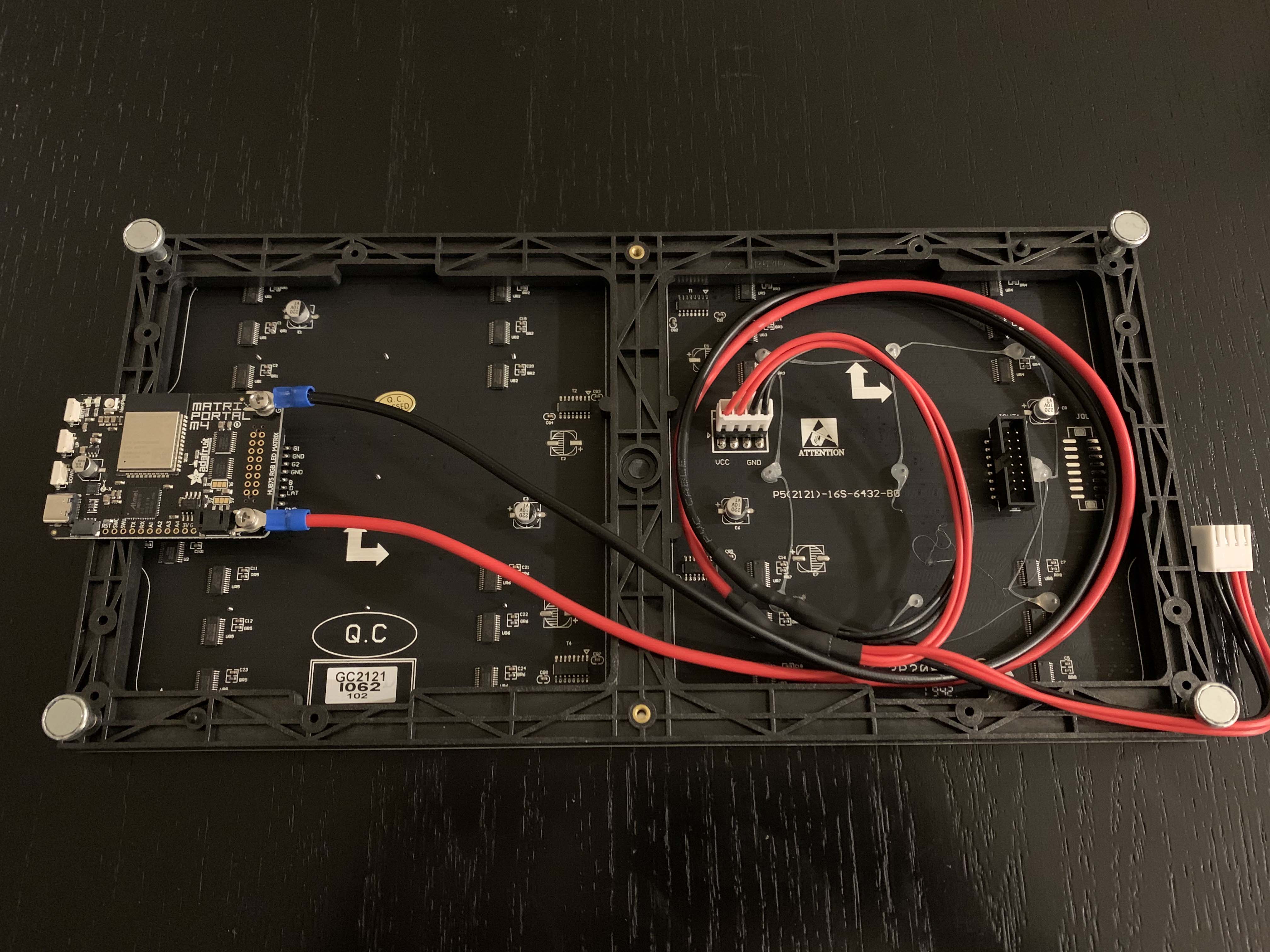 64x32 Matrix with Power Connected