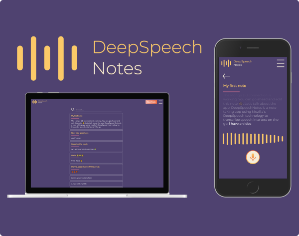 DeepSpeechNotes Screen Shot