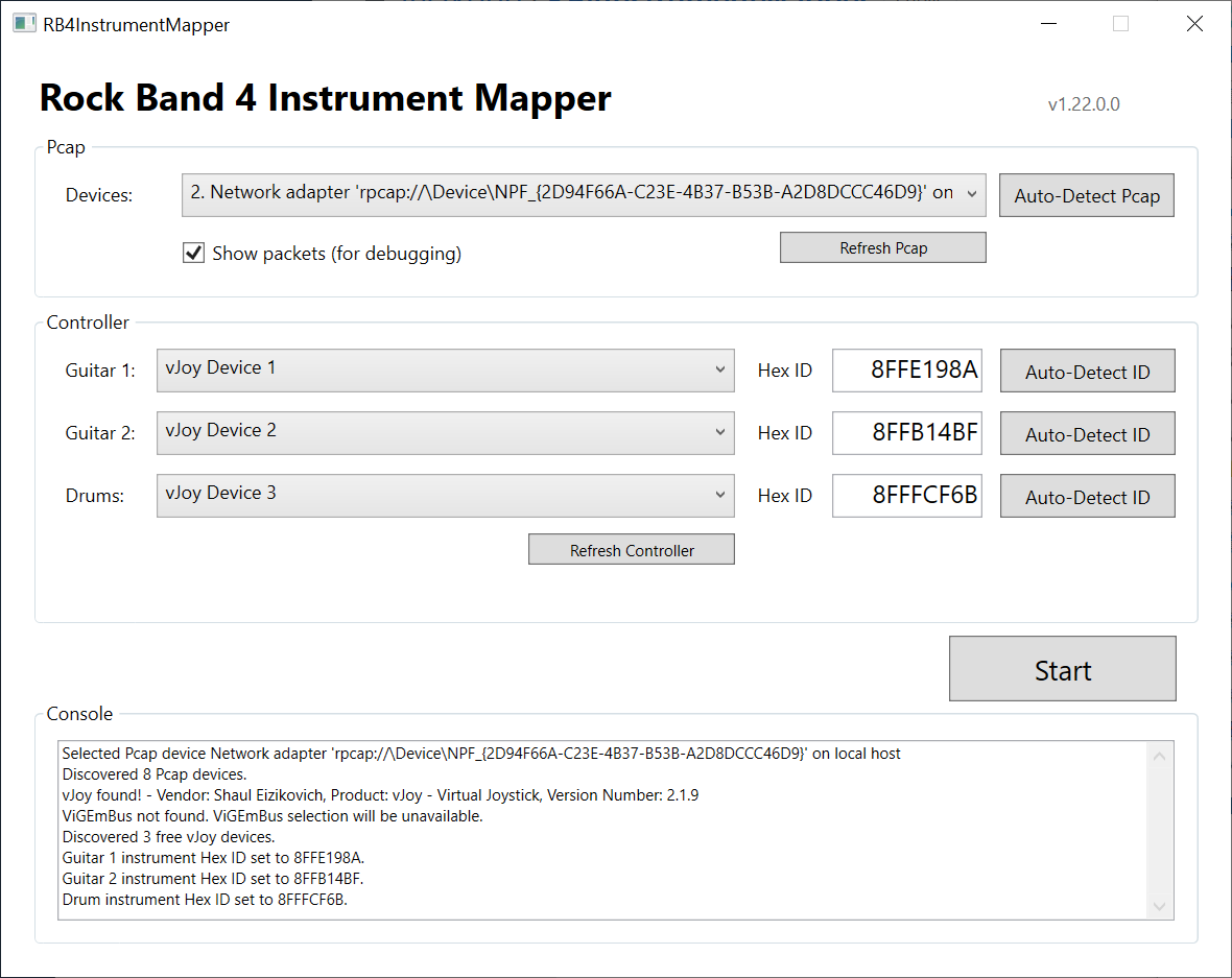 RB4InstrumentMapper Application Screenshot