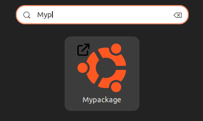 Mypackage launcher icon