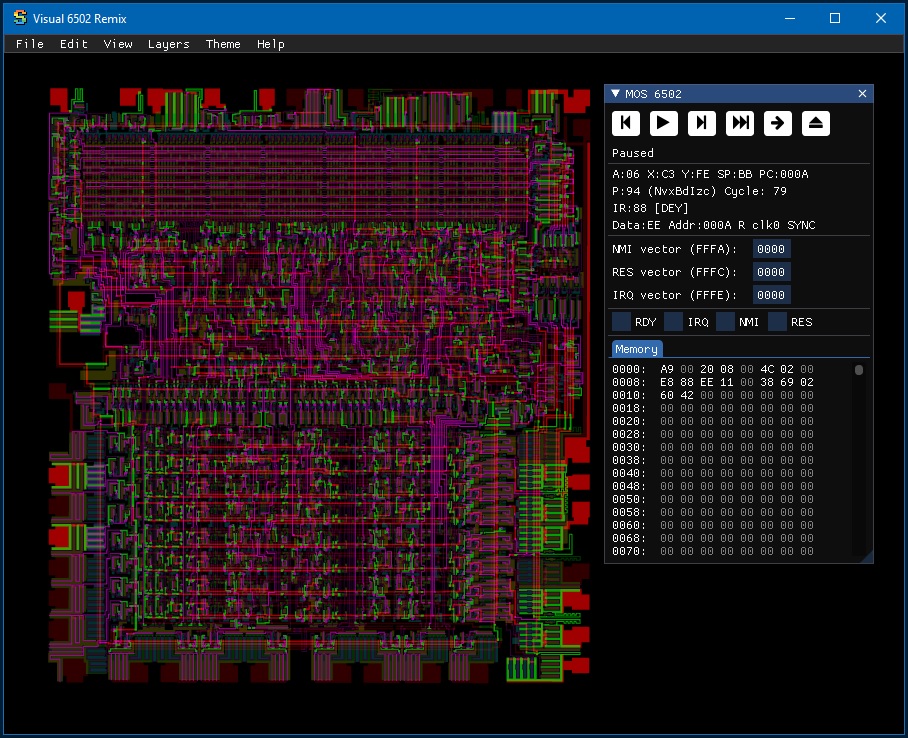 6502 screenshot