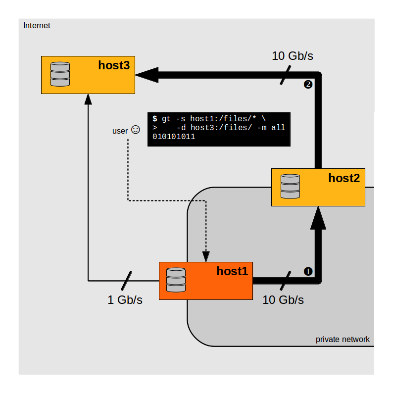 transfer using multipathing