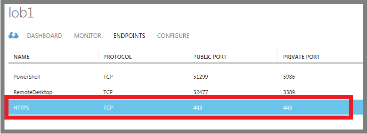 Endpoint creation successful