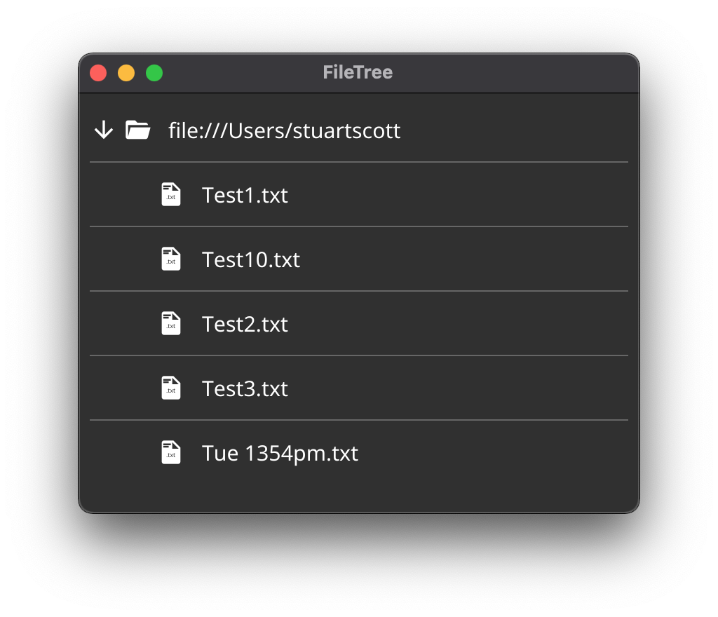 FileTree Widget