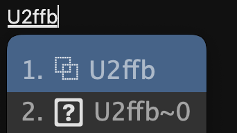 u2ffb