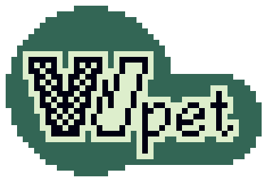 Pixel art VVpet wordart