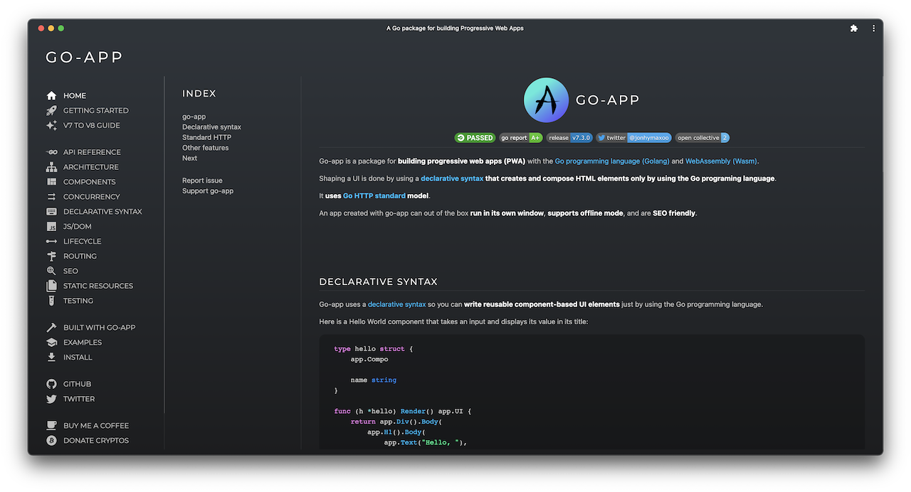 go-app documentation