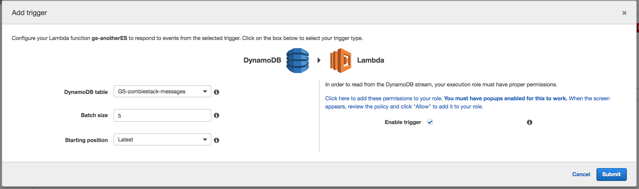 Elasticsearch Trigger