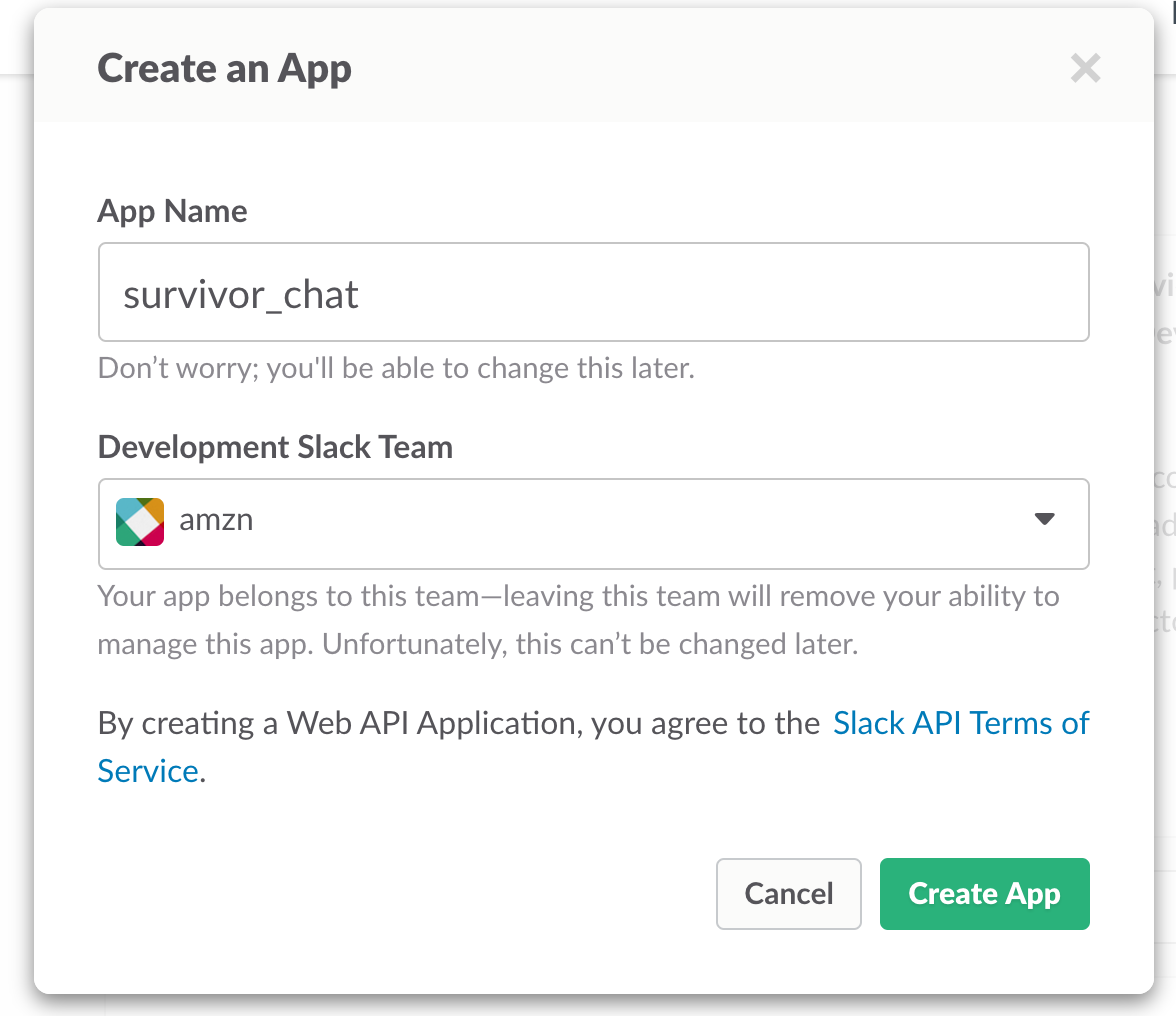 Slack App Creation