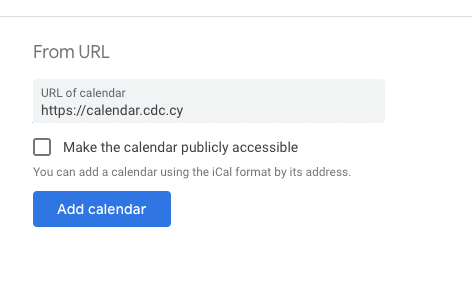 google calendar