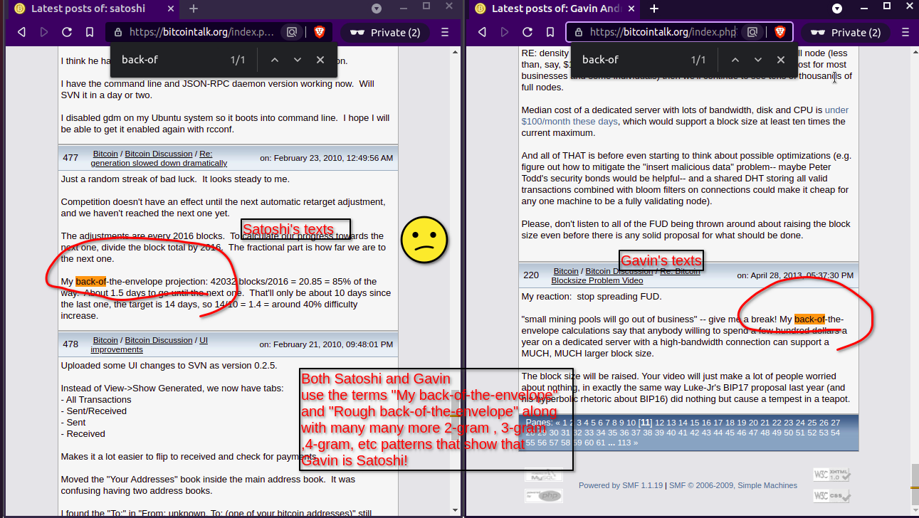 Gavin's use of "rough" and "my" back-of-the-envelope in wild next to Satoshi