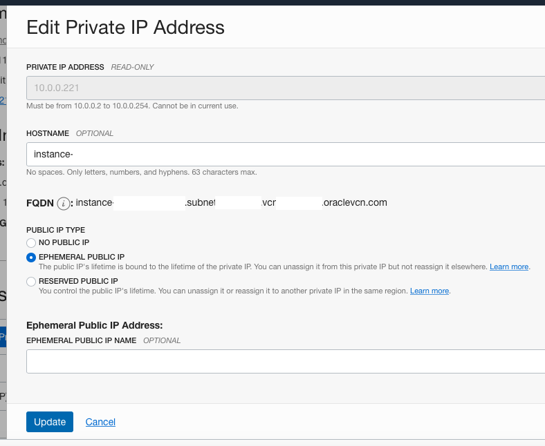 Edit IP Address