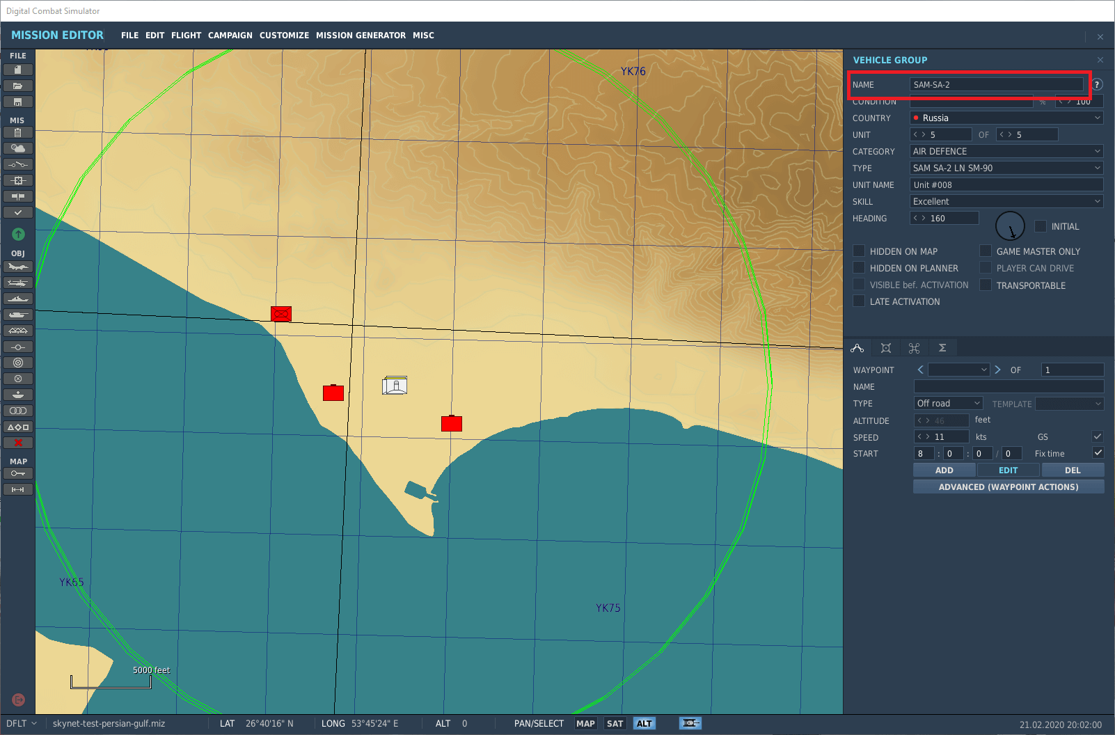 Mission Editor add SAM site