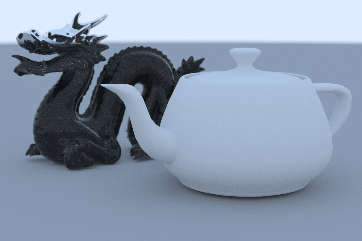 Utah Teapot and Stanford Dragon