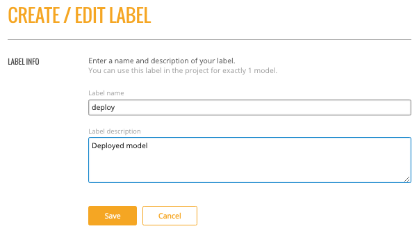 Create a Label