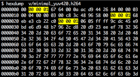 synchronization marker on NAL units