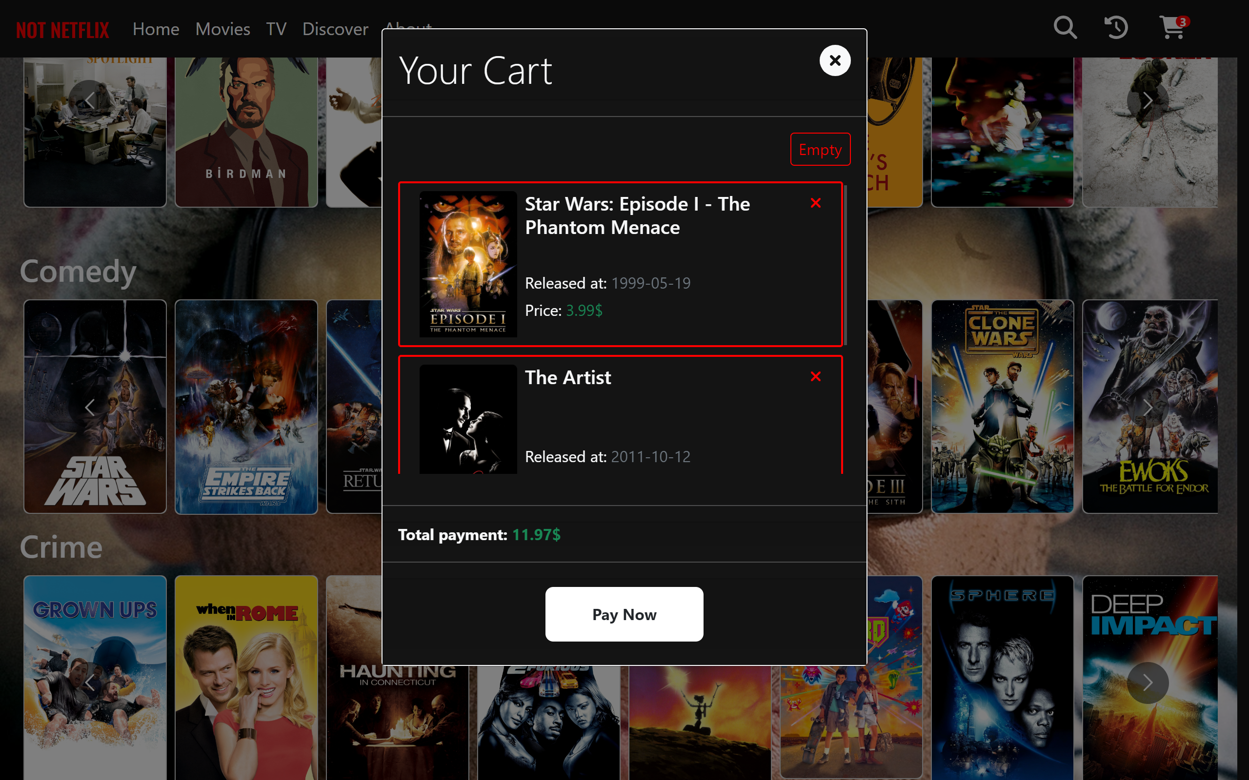 Cart Page