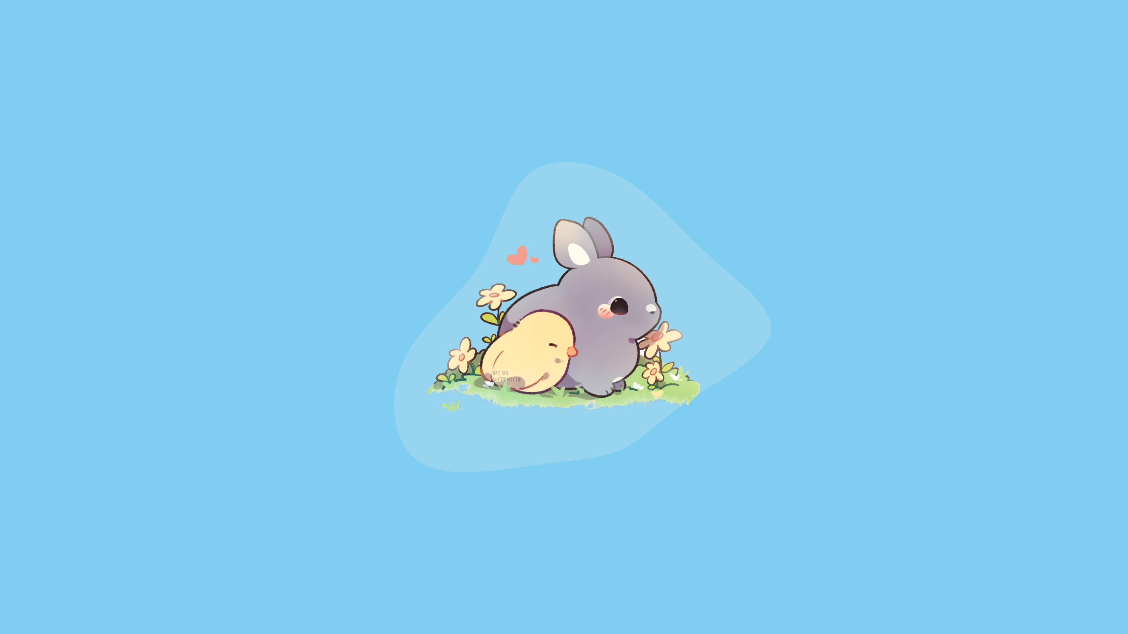 a_cartoon_of_a_rabbit_and_a_baby_rabbit