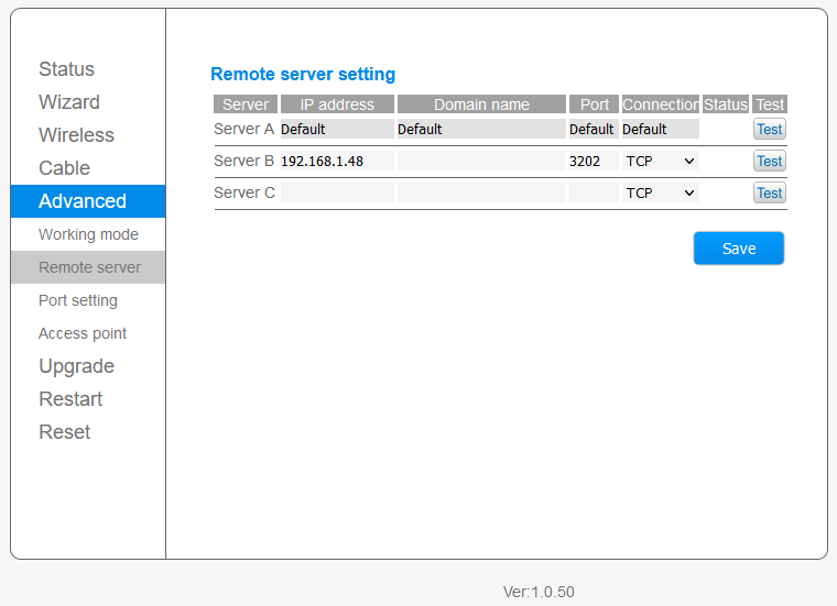 configure