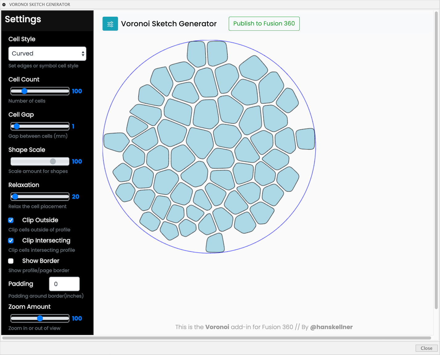 Voronoi Editor with Profile