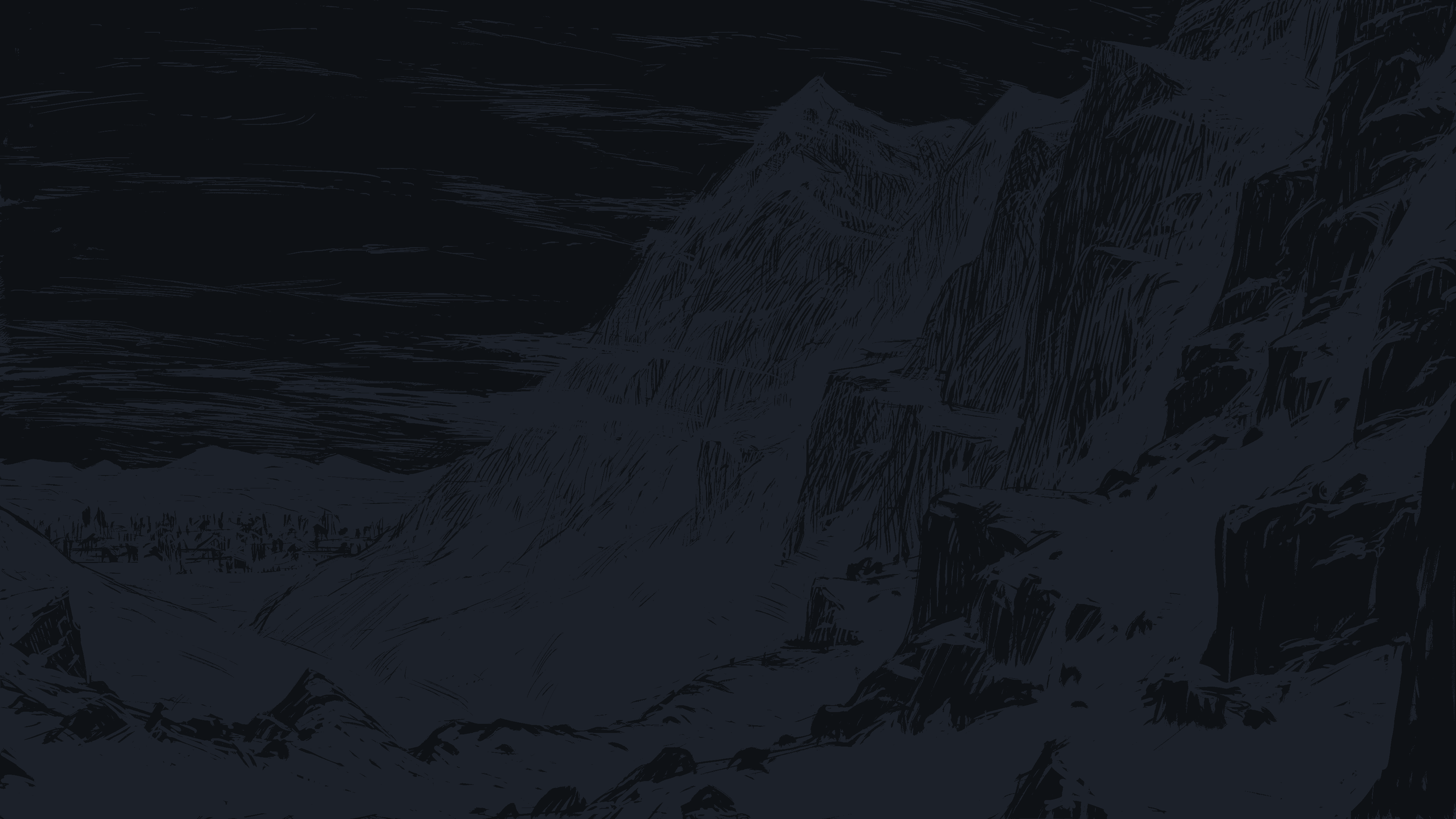 a_mountain_range_at_night