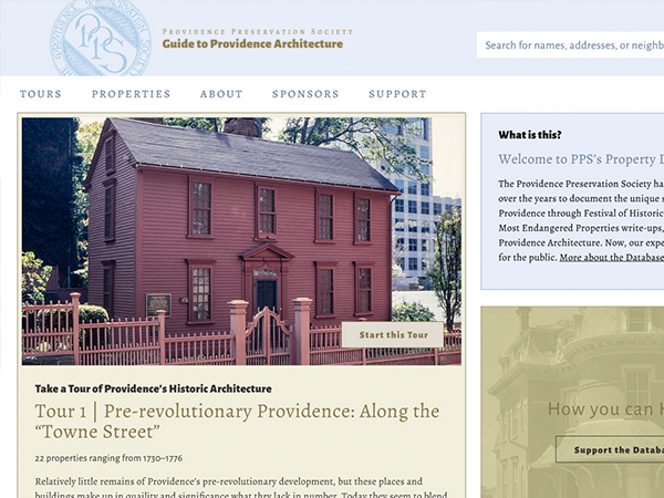 Screenshot of Website