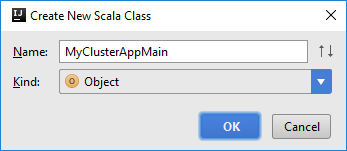 Create new Scala class