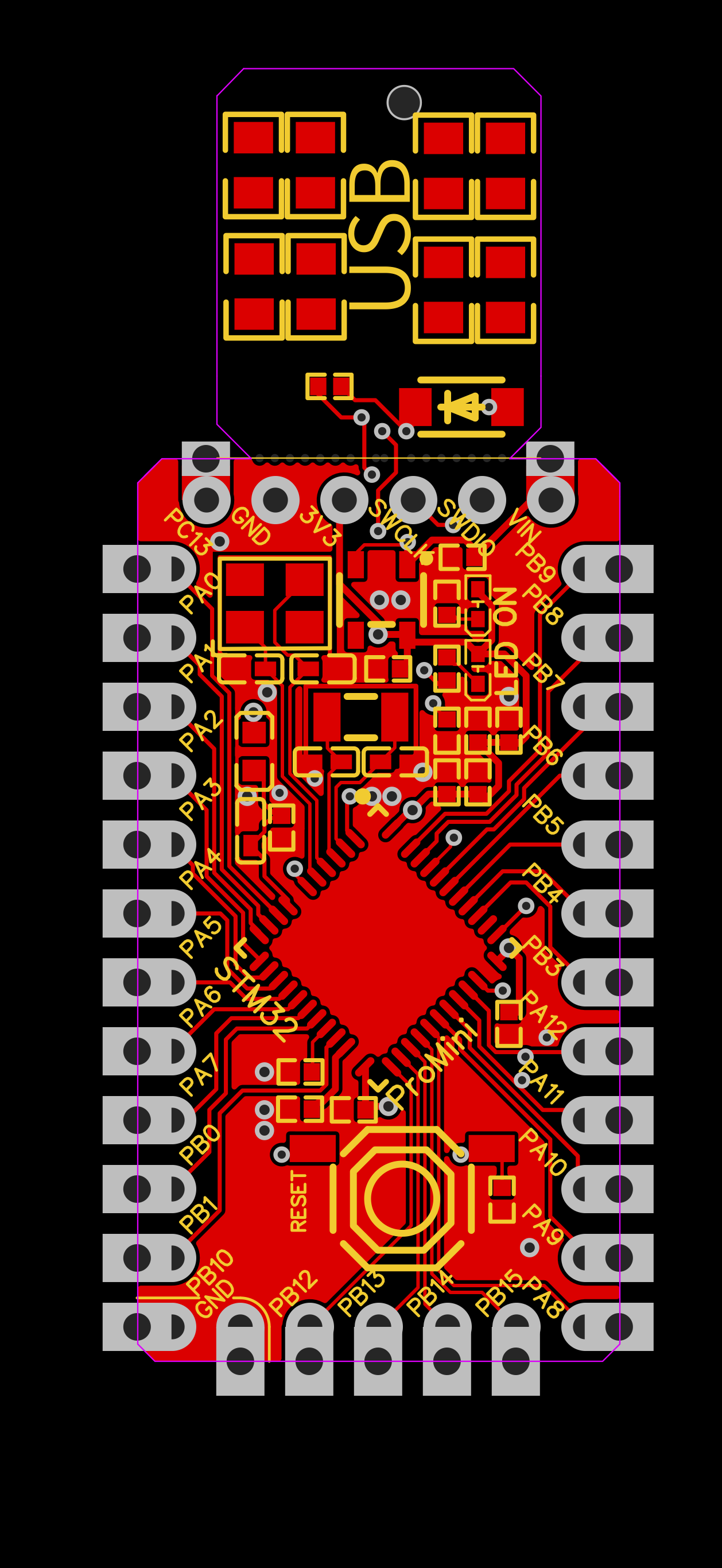 PCB layout (front)