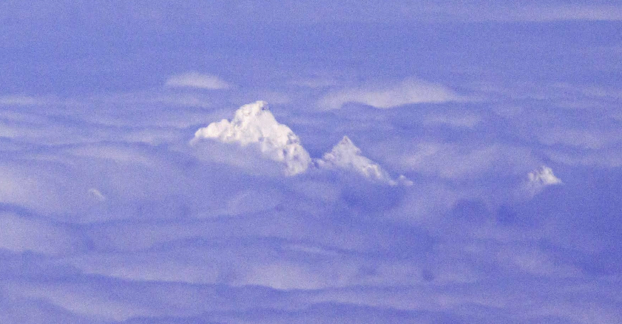 Teton obscured by clouds